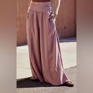 Free People Movement Effortless Easy wide leg pant
